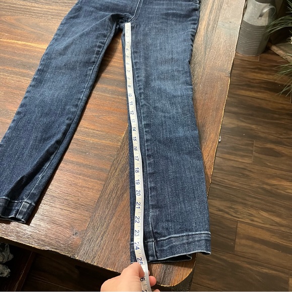 Anthro High Rise Denim Leggings Pilcro 26 dark wash jeans stretchy SOLD - Picture 10 of 12